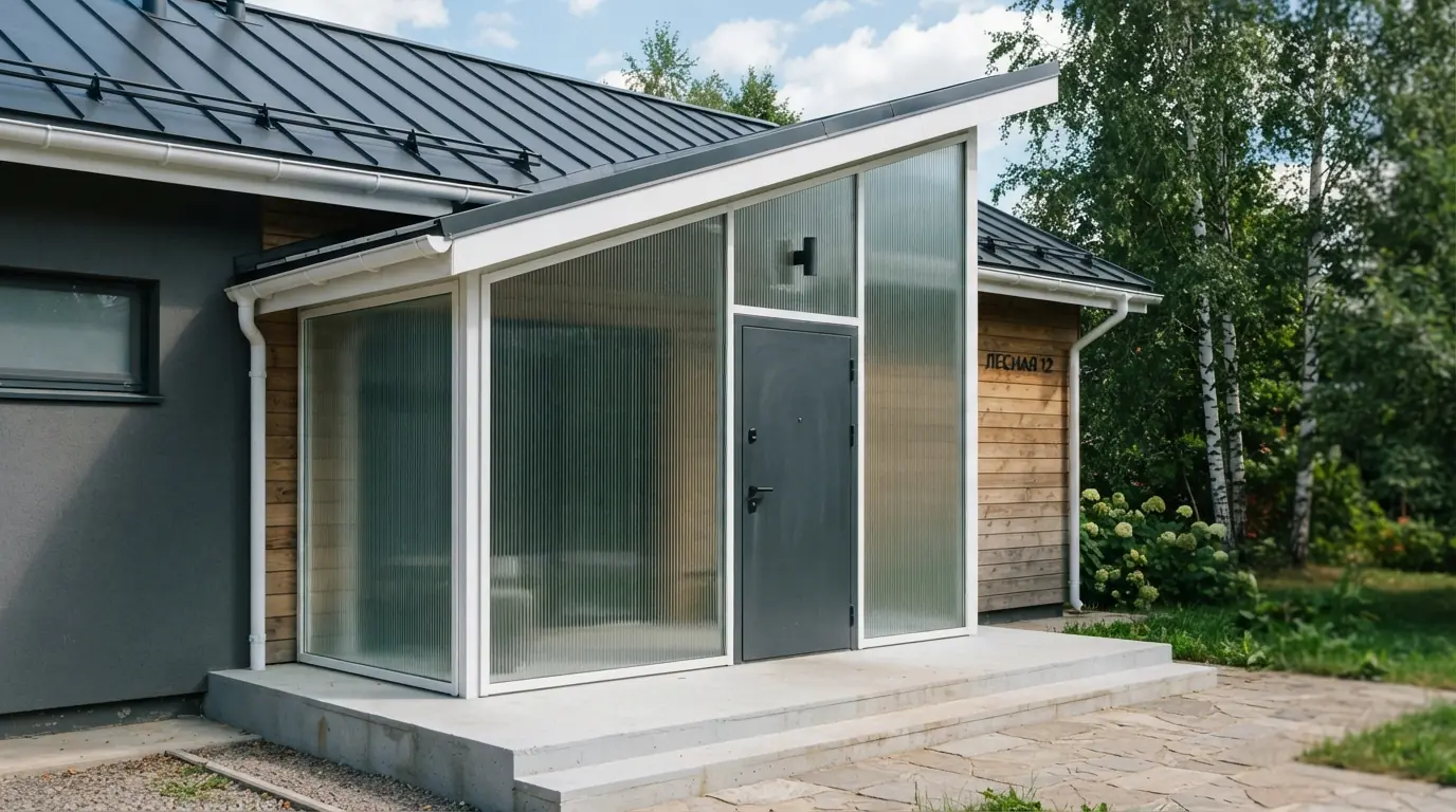 Входная группа частного дома: виды, дизайн, требования, фото — фото объекта